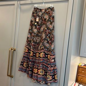 Italian Boho long skirt.  Made in Italy by Anjuna. One size.